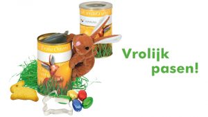 Paasblikje met haasje