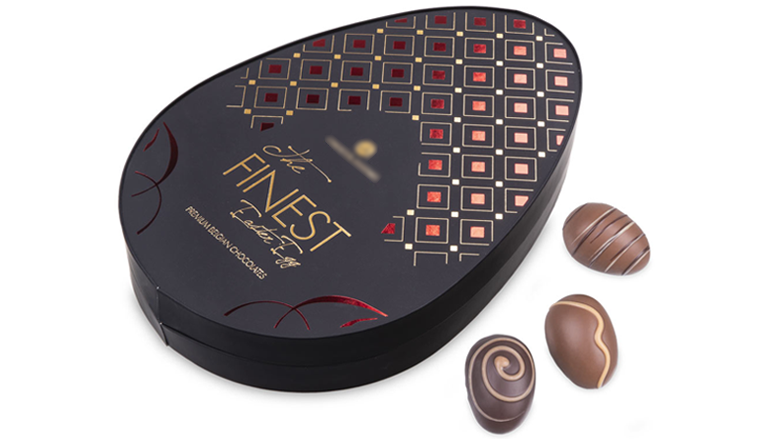 Luxe paasei gevuld met chocolade - Afbeelding 3