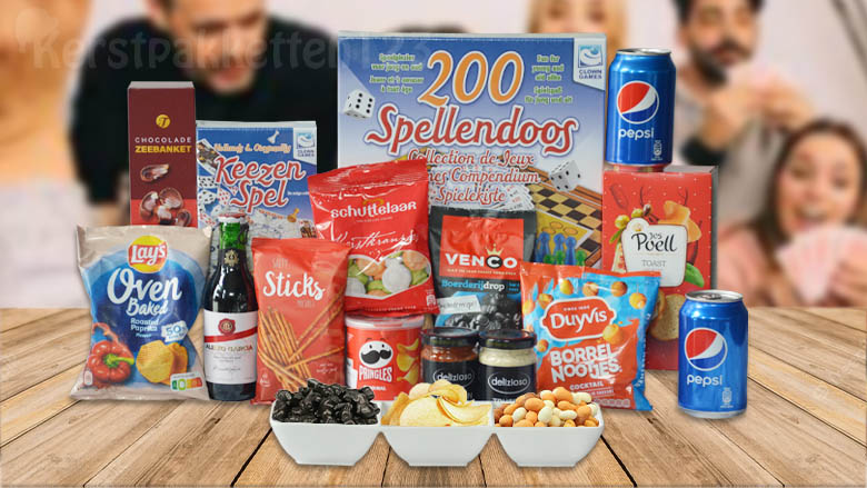 familie spel kerstpakket