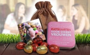Kletskaarten sterke vrouwen paasgeschenk