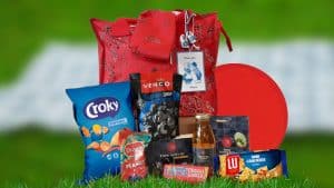Zomer pakket Rode boeren tas